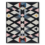 Multi-color and Patterns Multi-Color Geometric Modern Area Rug
