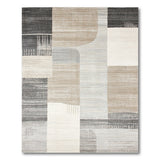 Geometric Modern Grey Modern Abstract Grey Geometric Area Rug