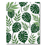 Boho Chic Leaf Lush Monstera Leaf Green Area Rug