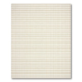 Beige and Neutral Beige Grid Check Area Rug