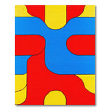 Retro Pixel Geometric Area Rug