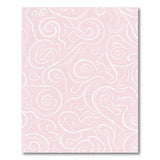 Blush Pink Swirl Abstract Area Rug