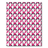 Bold Pink Black Geometric Modern Area Rug