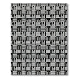 Black White Geometric Woven Geometric Modern Area Rug