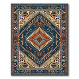 Navy Persian Geometric Area Rug