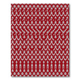 Intricate White Pattern Red Traditional Persian Area Rug