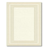 Beige Concentric Frame Area Rug