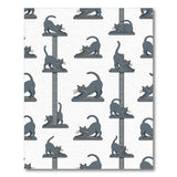 Grey Cartoon Cats Rainbow Whiskers Area Rug