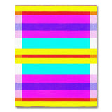Vibrant Geometric Modern Vibrant Multi-Color Horizontal Stripe Area Rug
