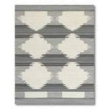 Black and White Black White Geometric Tribal Diamond Rug