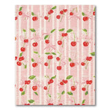 Cherry Bow Pink Stripe Area Rug