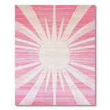 Radiant Pink Sunburst Area Rug