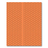 Bold Orange Honeycomb Hexagon Area Rug