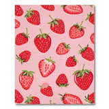 Pink Playful Strawberry Pink Area Rug