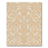 Elegant Beige Floral Swirl Area Rug