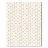 Modern Honeycomb Hexagon Beige Area Rug