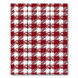 Red White Buffalo Check Rustic Farmhouse Rug