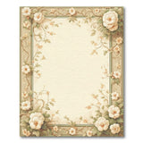 Floral Vintage Beige and Neutral Vintage Floral Beige Area Rug