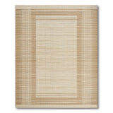 Geometric Modern Beige Framed Woven Area Rug