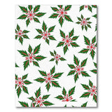 Festive Poinsettia Leaf Pattern Area Rug