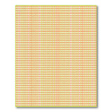 Peach and Lime Green Checkered Area Rug