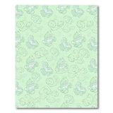Whimsical Green Frog Sketch Area Rug