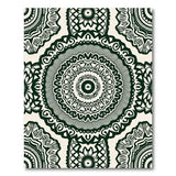 Traditional Persian Intricate Green Mandala Area Rug