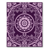 Purple Mandala Floral Persian Area Rug