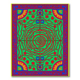 Vibrant Multi-Color Persian Maze Rug