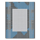 Abstract Blue Teal Geometric Abstract Area Rug