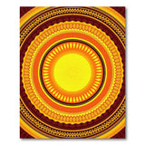 Radiant Tribal Sun Mandala Area Rug