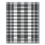 Black and White Black White Plaid Check Area Rug