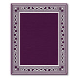 Purple Persian Border Area Rug