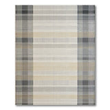 Modern Grey Plaid Area Rug