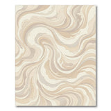 Beige Neutral Abstract Swirl Area Rug