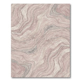 Abstract Area Pink Marble Swirl Area Rug