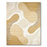 Abstract Beige Neutral Area Rug