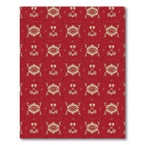 Bold Red Hexagon Geometric Area Rug