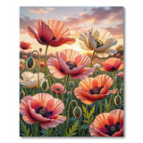 Sunset Poppy Field Area Rug