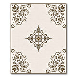 Ornate Floral Vintage Beige Area Rug