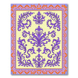 Ornate Purple Floral Vintage Area Rug