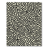 ODIKA Modern Abstract Maze Washable Area Rug - Non-Slip Low Pile Pet Friendly