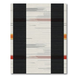 Multi-color and Patterns Bold Black Red Geometric Stripe Area Rug
