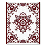 Red Ornate Red Medallion Persian Rug