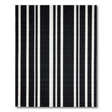 Bold Black White Striped No. 28 Area Rug