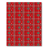 Red Plaid Southwestern Star Rug
