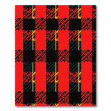 Rustic Farmhouse Bold Red Black Plaid Area Rug