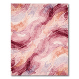 Pink Abstract Area Pink Abstract Swirl Area Rug