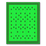 Green Four-Leaf Clover Lucky Shamrock Area Rug