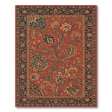 Red Persian Floral Traditional Persian Area Rug
